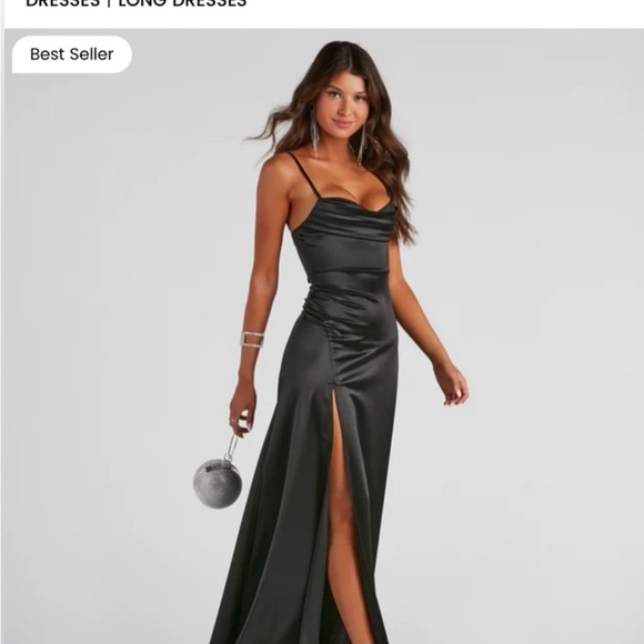 NWT Windsor Marissa Formal Satin Cowl Neck
Dress - Picture 2 of 6